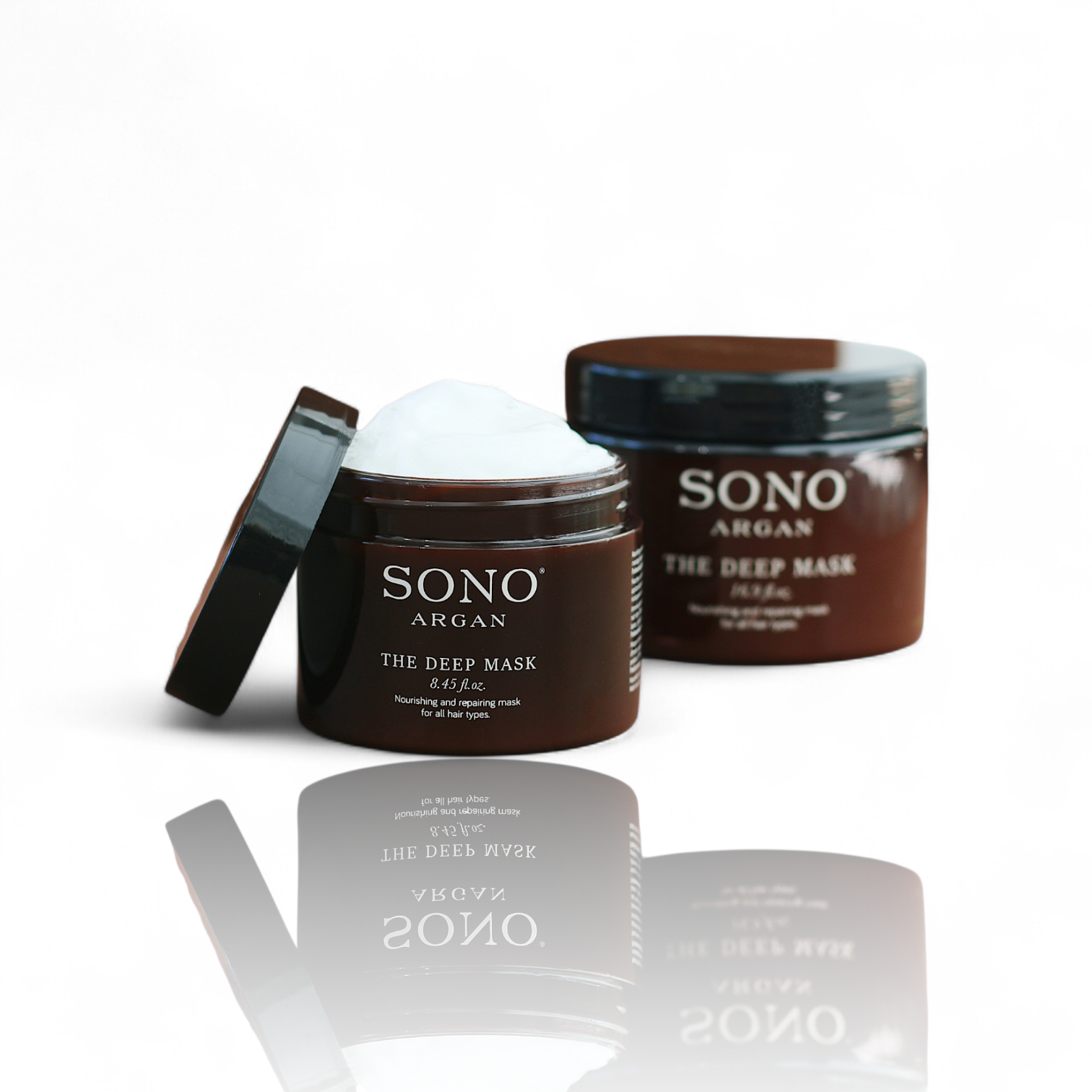 the deep mask sono argan the deep mask sono argan - Sono argan deep mask - masca cu ulei de argan Mască de înfrumusețare care înmoaie structura părului ajutând coafura să se mențină mai bine în formă. Face părul mai sănătos, strălucior și restructurat. Descurcă în profunzime și conferă textură fibrei capilare și structură părului. Ideală pentru utilizare și cu aport de căldură. Eliberează un parfum îmbietor pe întreg părul.